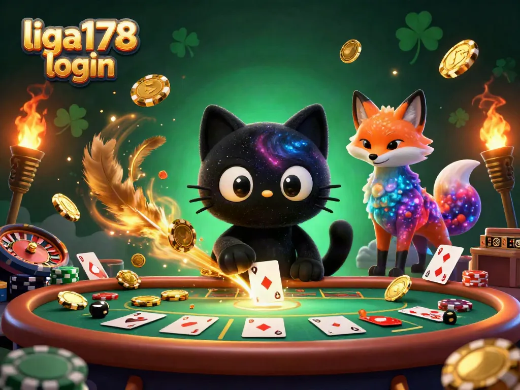 Menang dengan liga178 login, kucing hitam berkualitas 3D atraktif dan kasino.