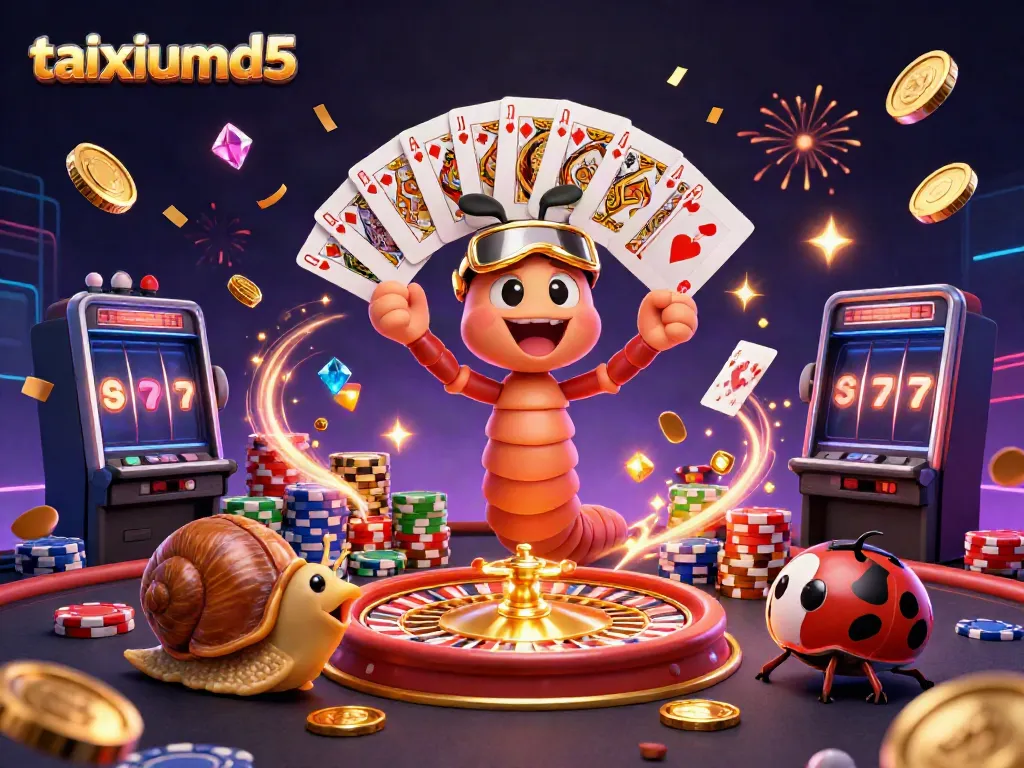 Experience thrilling gaming at taixiumd5 with vibrant characters and casino symbols.
