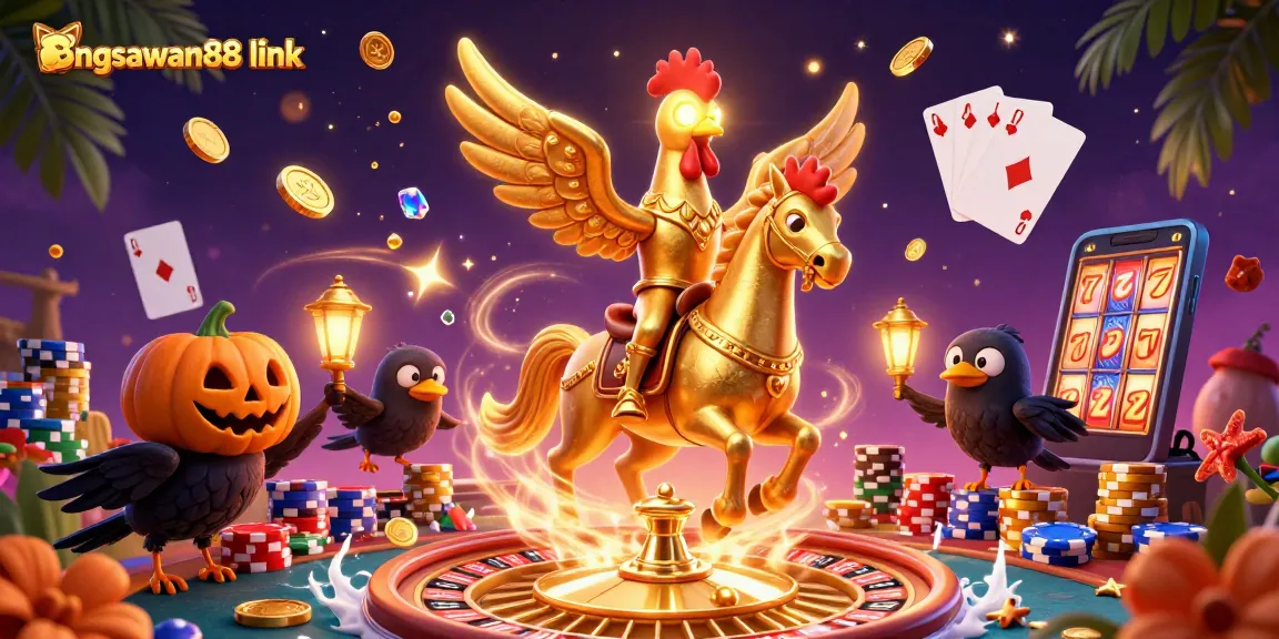 Experience the excitement of gambling with the bangsawan88 link in this captivating casino scene.