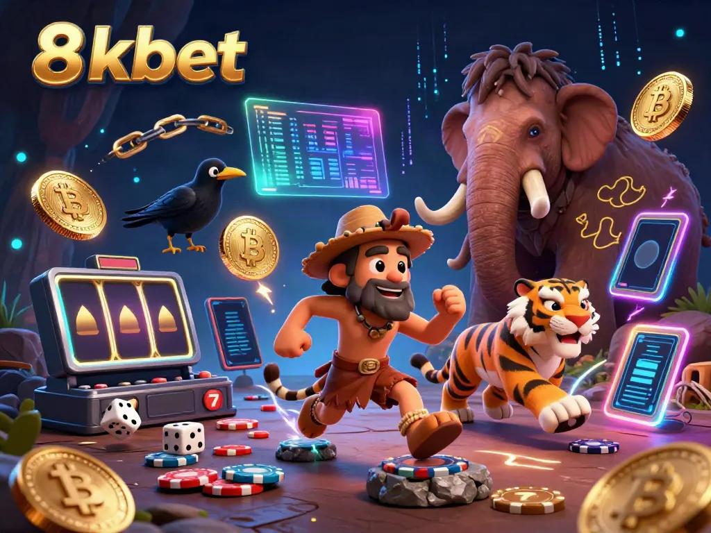 Experience the thrilling excitement of 8xbet with a vibrant 3D casino exploration featuring unique characters.