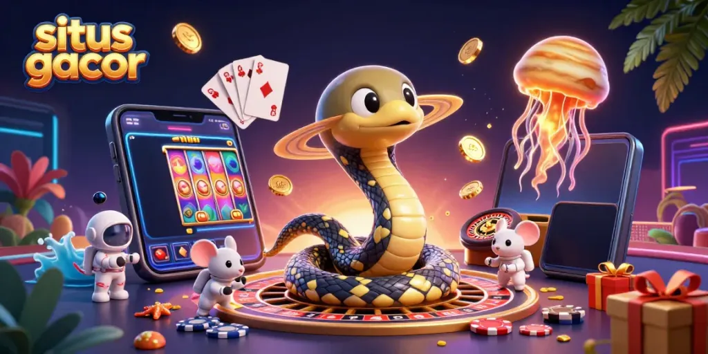 Engage your luck at situs gacor with vibrant cosmic casino elements and exciting jackpot moments.