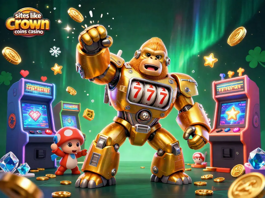 Experience thrilling gameplay at sites like crown coins casino with exciting mech characters and vibrant game elements.