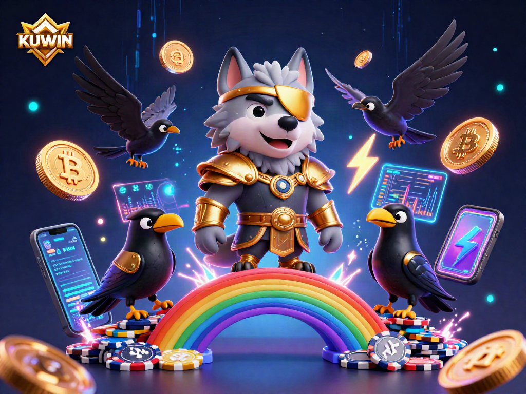 Engage in thrilling gambling with KUWIN's enticing gaming universe lit by neon energy.