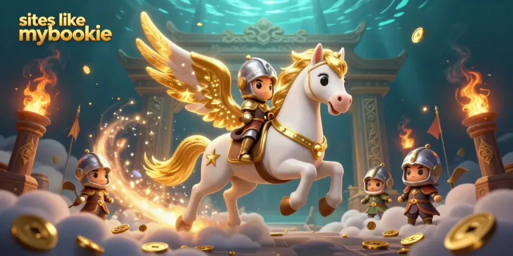 Experience thrilling wins at top sites like mybookie with celestial adventures in this vibrant casino scene.