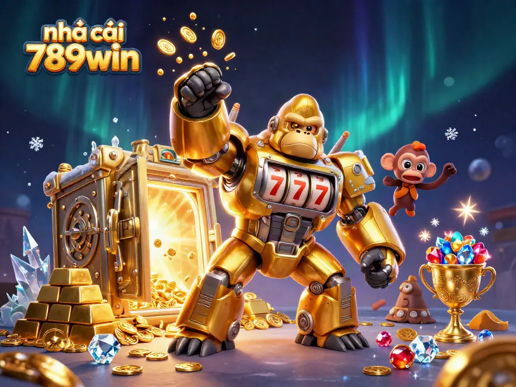 Engage with thrilling jackpots at nhà cái 789win featuring a grand gorilla mech and gold treasures.