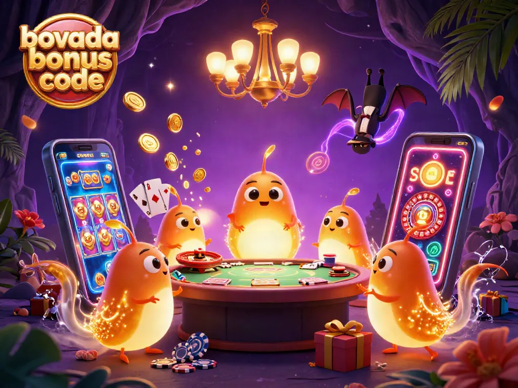 Experience thrilling games with Bovada bonus code in this vibrant cave casino scene.