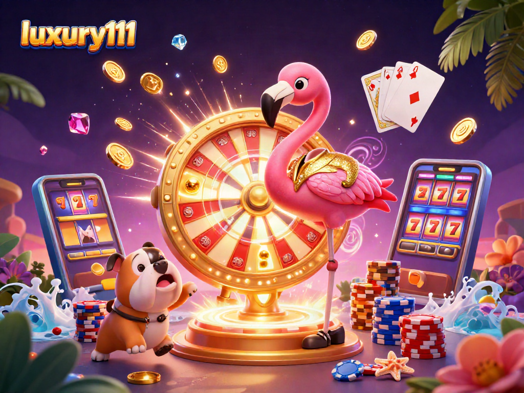 Join the excitement at luxury111 with a game show host, bulldog contestant, and prize reveals!