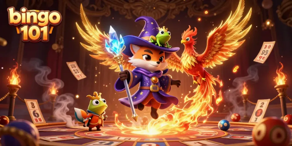 Bingo 101 memberikan pengalaman bermain yang menyenangkan dengan karakter voodoo dan elemen bingo yang menawan.
