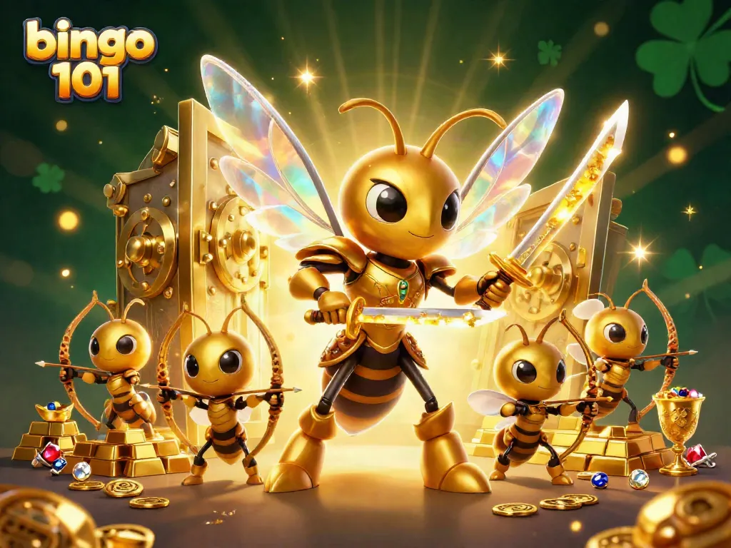 Experience thrilling gameplay on bingo 101 with vibrant rewards and engaging characters in a dynamic scene