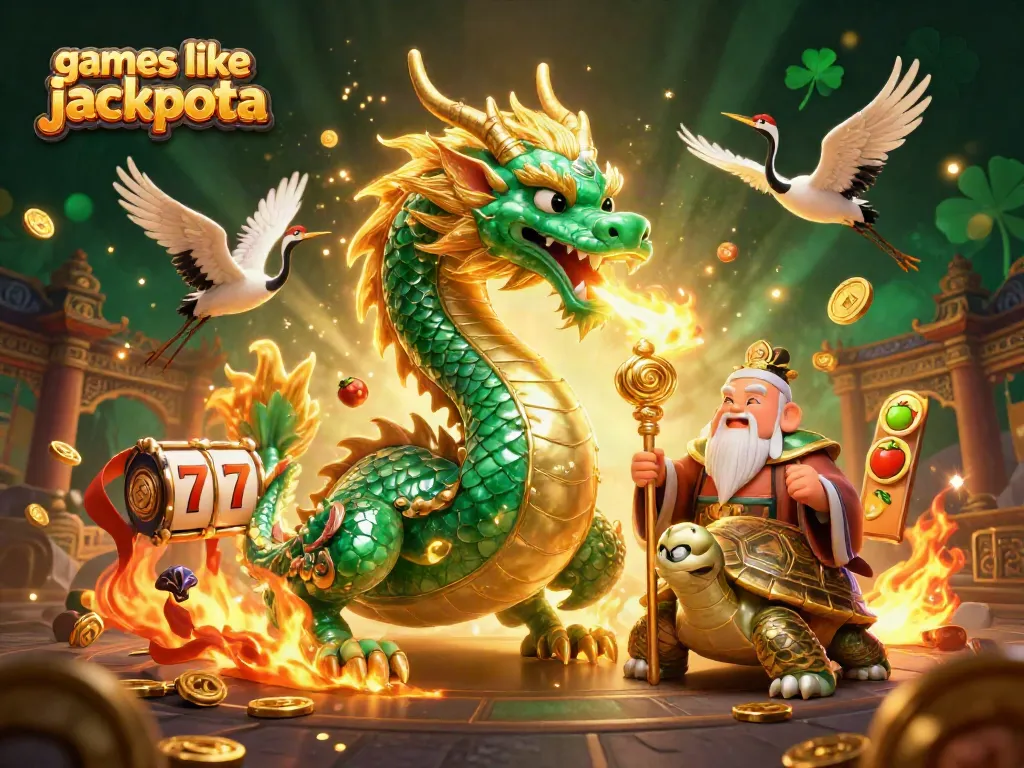 Experience games like jackpota with thrilling dragon visuals and vibrant casino scenes.