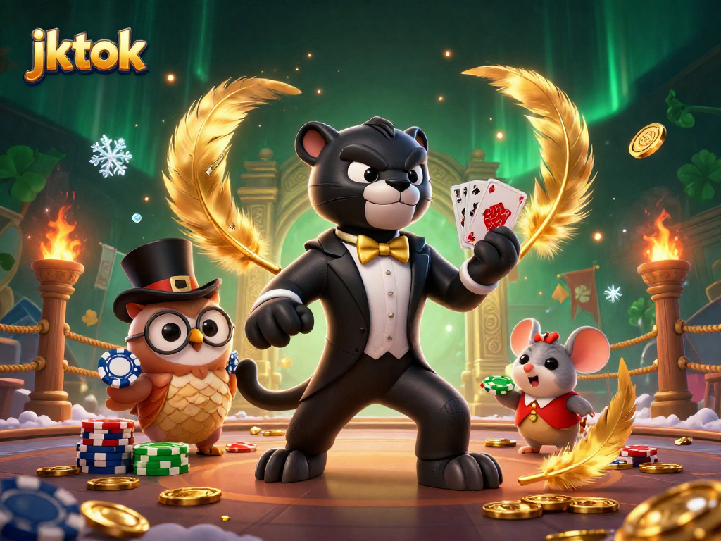 JKTOK menghadirkan pengalaman bermain slot menarik dengan desain kartun 3D yang penuh warna.