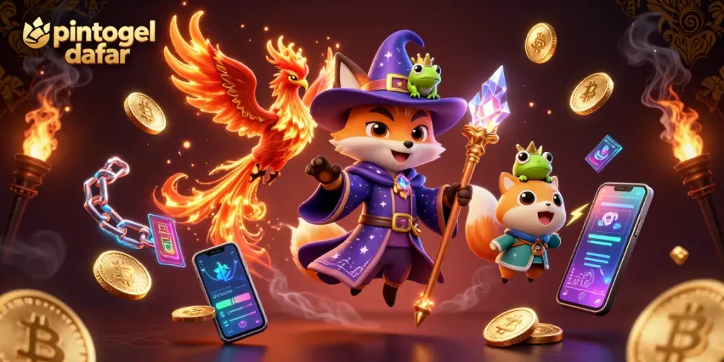 Mengaktifkan upintogel daftar dengan sihir dari wizard, phoenix, dan elemen kasino digital.